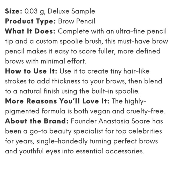 Anastasia Beverly Hills TAUPE Brow Wiz Skinny Brow Pencil | NEW | Travel | ABH - Picture 13 of 16